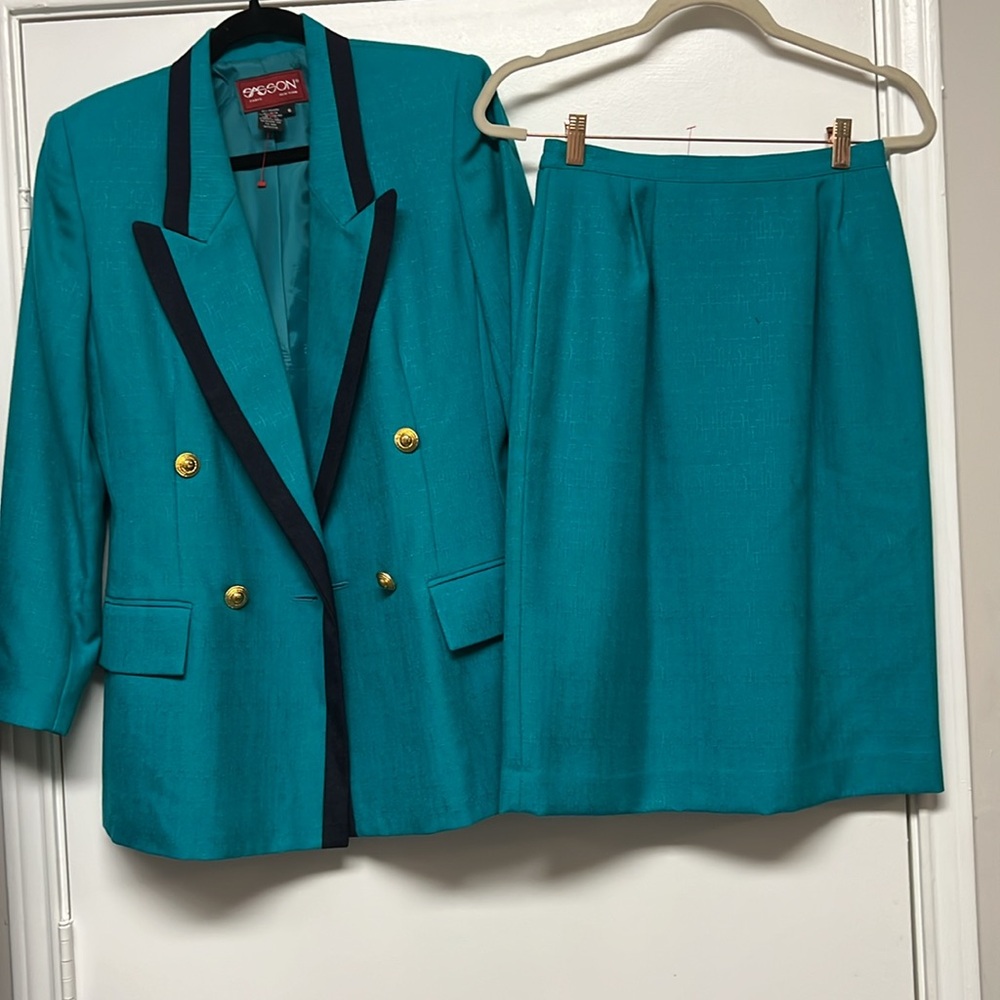 Vintage Sasson Two Piece Suit Set